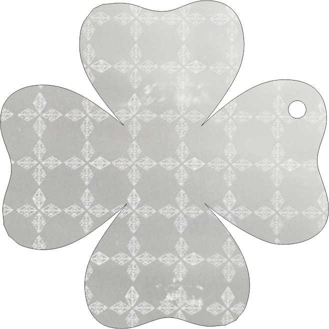 Reflektierende Kleeblatt Anhänger, Made in Germany – Bild 2