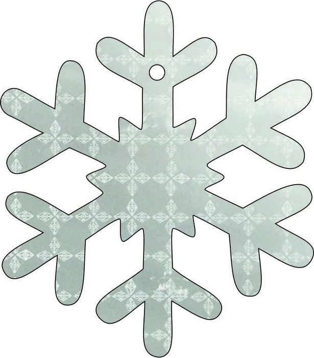 Reflektierende Schneeflocken Anhänger, Made in Germany – Bild 2