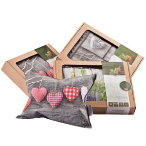 Zirbenkissen samt Karton, made in Austria, 26 x 21 cm