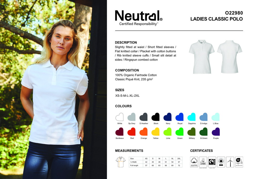 Neutral Ladies Classic Polo – Bild 4