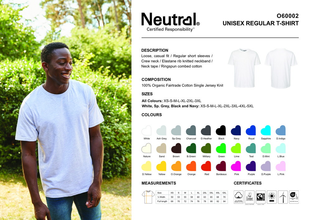 Neutral Unisex Regular T-Shirt – Bild 3