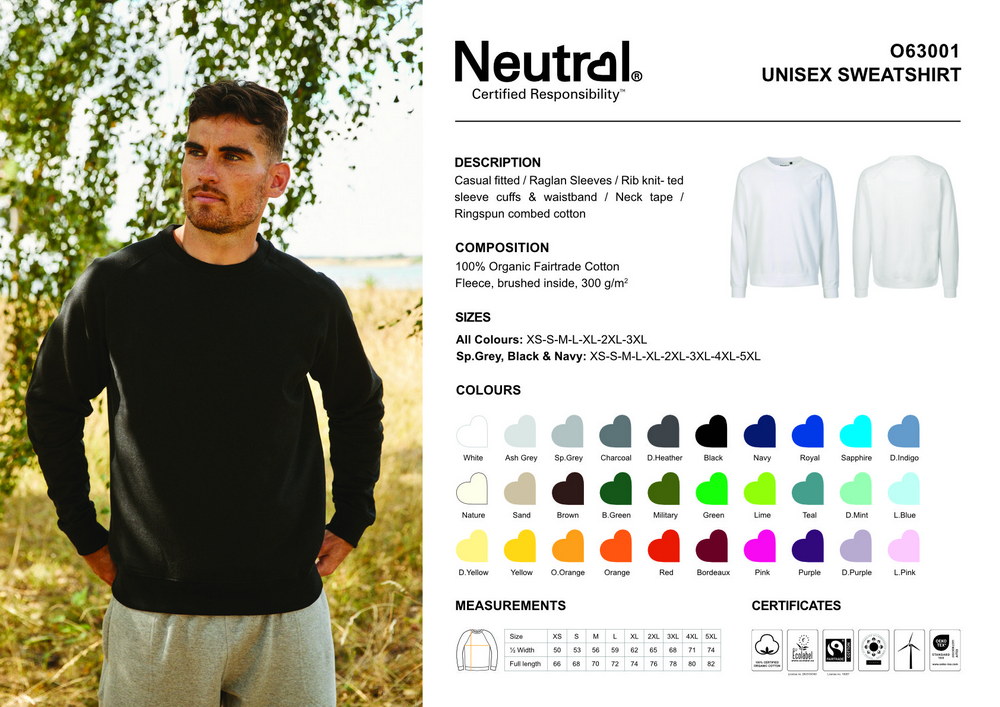 Neutral Unisex Sweatshirt – Bild 4
