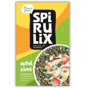 Spirulix Knuspermüsli Apfel Zimt 300 Gramm Box
