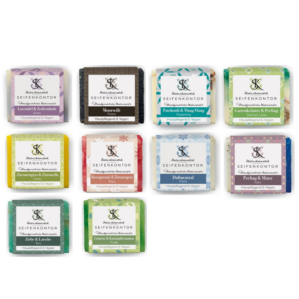 SEIFENKONTOR-Naturseife 90g- handgerührt, vegan, diverse Sorten – Bild 2