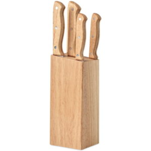 GOURMET-5 teiliges Messerset mit Messerblock