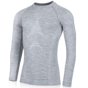 WOLF Mens Seamless Merino long sleeve T-Shirt, mulesing-frei, Made in EU