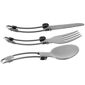 BasicNature Besteckset BIWAK MiniTrek, Offiziersbesteck/Campingbesteck