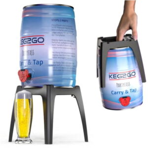 Keg2Go-Zapfbock & Tragehilfe für 5 Liter Partyfässer